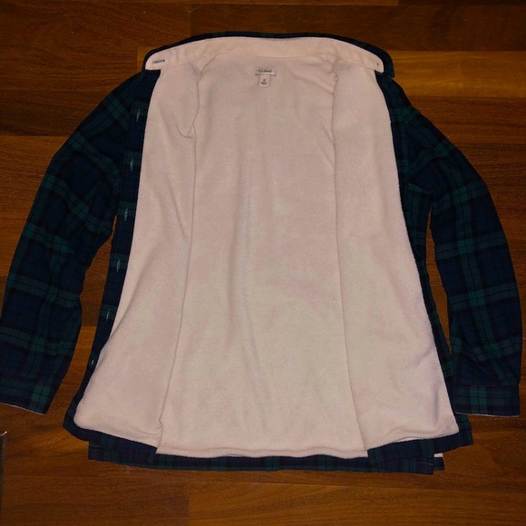 LL. Bean Flannel Shirt Jacket - Fleece Lined - Picture 2 of 4